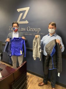 ZINDA LAW GROUP AND THE JUNIOR LEAGUE’S COATS FOR KIDS DRIVE